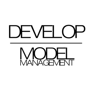 Develop Model Management logo in black.