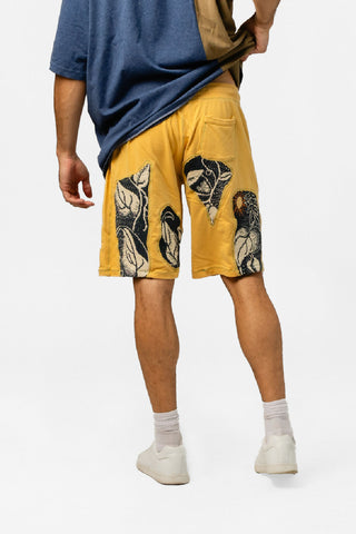 blob patchwork shorts