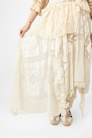 Lace Cuttaway Skirt