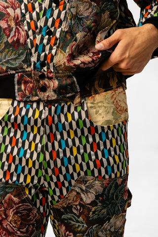 patchwork bomber jacket