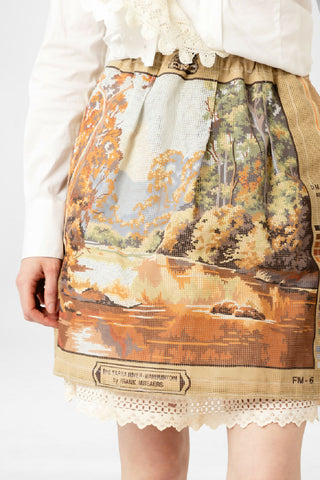 Vintage Tapestry Canvas Skirt