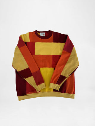 quilt patchwork sweatshirt