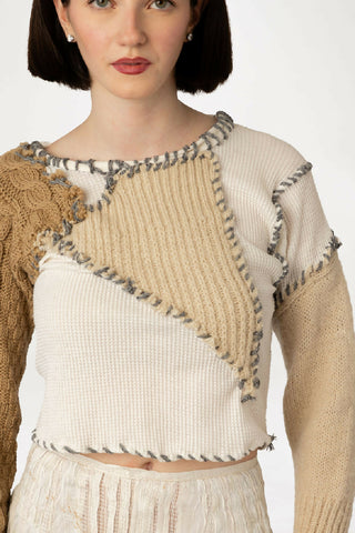 Ash & Heirloom Reconstructed Knit Sweater