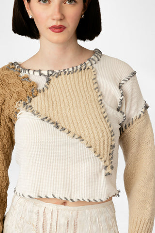 Ash & Heirloom Reconstructed Knit Sweater