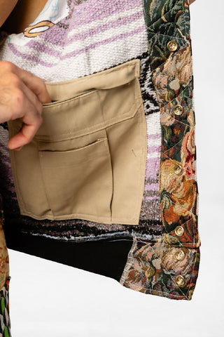 patchwork bomber jacket