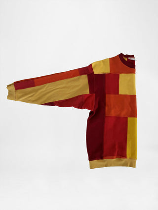 quilt patchwork sweatshirt